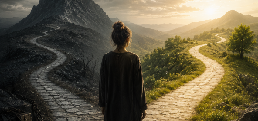 Nem todo caminho exige que você se sacrifique. Alguns apenas pedem coragem para fazer o que precisa ser feito sem deixar partes importantes de si pelo caminho.